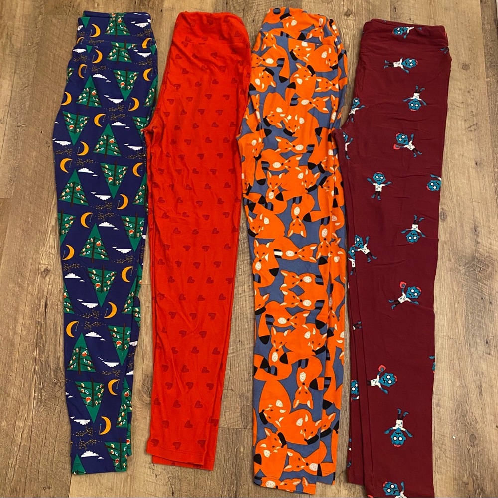 Lularoe Seasonal Pack of 4 OS Leggings